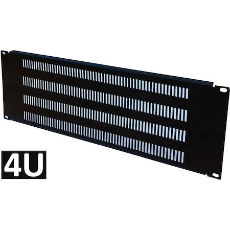 Electriduct 19" Universal Blank Rack Mount Panels - Electriduct QWM-ED-WM-VENT-4U